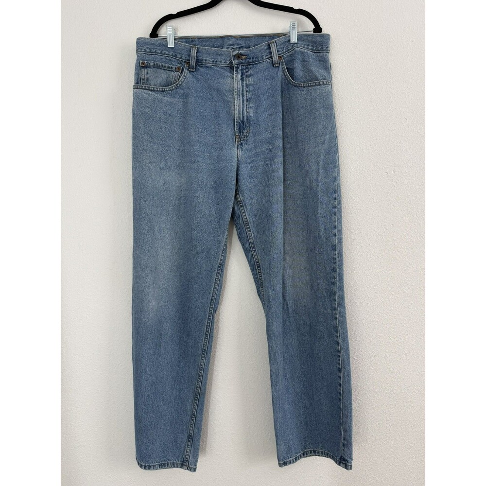 Vintage LL Bean Jeans Mens 38x32 Blue Natural Fit Straight Leg Classic Denim